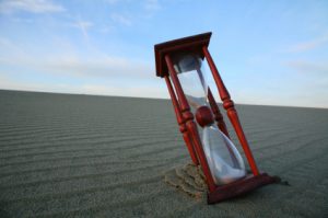 Hourglass on the dune